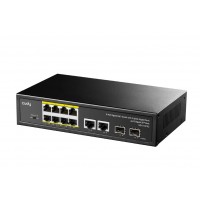 GS1010PS2, 8-Port Gigabit PoE+ Switch , 2xGbe Uplink , 2xSFP